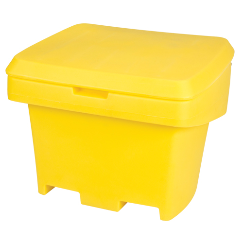 Heavy-Duty Outdoor Salt and Sand Storage Container, 30" x 24" x 24", 5.5 cu. Ft., Yellow CSL Industriel Inc.