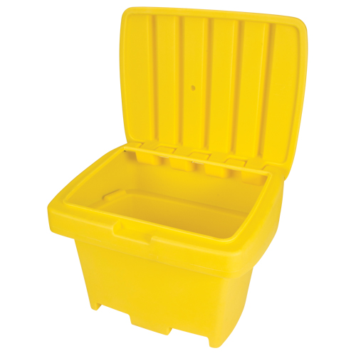 Heavy-Duty Outdoor Salt and Sand Storage Container, 30" x 24" x 24", 5.5 cu. Ft., Yellow CSL Industriel Inc.