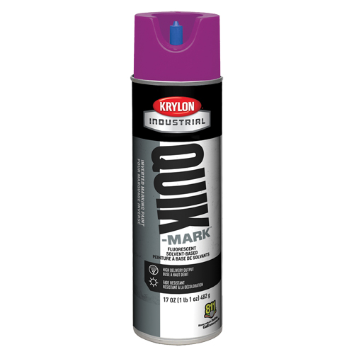 Peinture de marquage industrielle invers&eacute;e &agrave; base de solvant Quik-Mark, 17 oz, Canette a&eacute;rosol CSL Industriel Inc.
