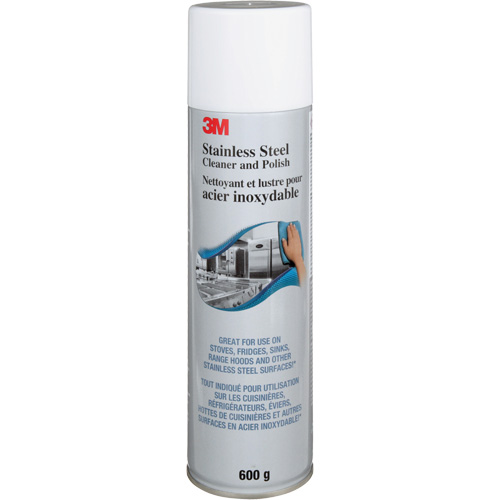 Nettoyant et produit &agrave; polir pour l'acier inoxydable, 21,5 oz., Canette a&eacute;rosol CSL Industriel Inc.