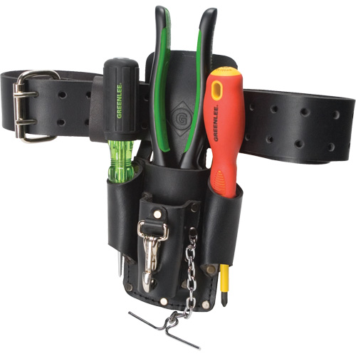Poche pour ceinture porte-outils, Porte-outil multiple, Cuir, 4 Poches CSL Industriel Inc.