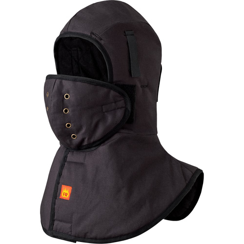 5565A Heavy-Duty Flame Resistant Long Neck Hardhat Liner, Black, Cotton CSL Industriel Inc.