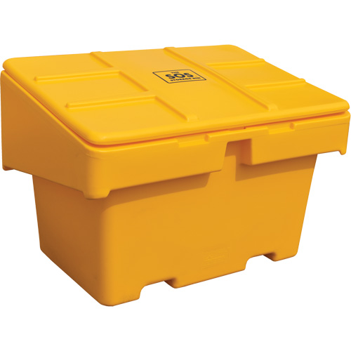 Salt Sand Container SOS, With Hasp, 48" x 33" x 34", 18.5 cu. Ft., Yellow CSL Industriel Inc.