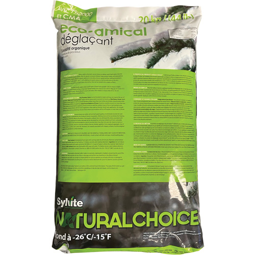 Natural Choice Ice Melters, Bag, 44 lbs.(20 kg), -26°C (-14.8°F) Melting Point CSL Industriel Inc.