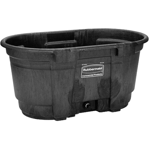 Stock Tank, 31" D x 53" W x 25-1/8" H, 800 lbs. Capacity, Black CSL Industriel Inc.