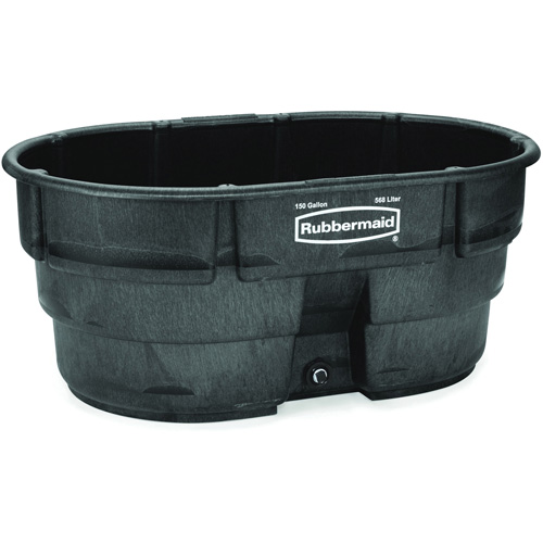 Stock Tank, 39" D x 58" W x 25" H, 1200 lbs. Capacity, Black CSL Industriel Inc.
