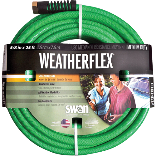 Weatherflex Medium Duty Garden Hoses, Vinyl, 5/8" dia. x 25' CSL Industriel Inc.