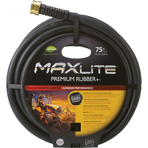 Boyaux pour usage commercial, Caoutchouc, 5/8" dia x 75' CSL Industriel Inc.