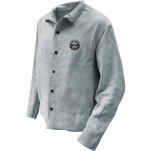 Veste de soudeur, Cuir, T-Grand, Gris CSL Industriel Inc.