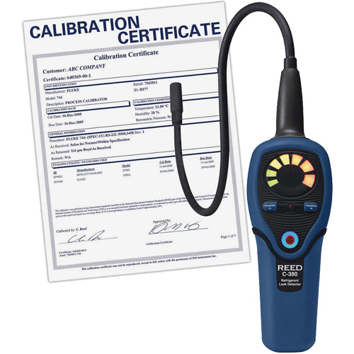 D&eacute;tecteur de fuites de r&eacute;frig&eacute;rant avec certificat de calibration CSL Industriel Inc.