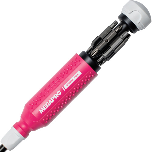 Tournevis multi embouts Original Pink 15-en-1, 8-37/50" lo, Prise Textur&eacute; CSL Industriel Inc.