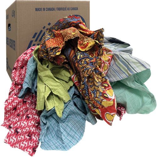 Chiffons d'essuyage, M&eacute;lange de couleurs, 10 lb CSL Industriel Inc.