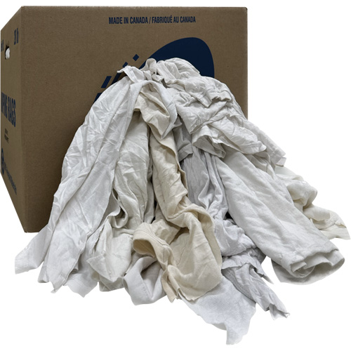 Wiper Rags Box, Ganzie, White, 20 lbs. CSL Industriel Inc.