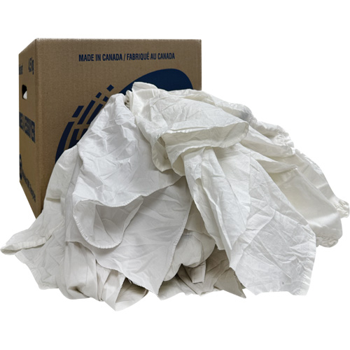 Wiper Rags Box, White, 10 lbs. CSL Industriel Inc.