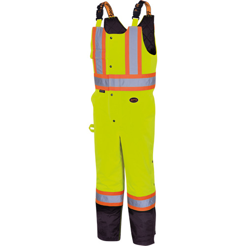 5041BB Waterproof Quilted Bib Pants, Polyester, Large, High Visibility Lime-Yellow CSL Industriel Inc.