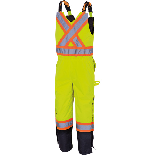 5041BB Waterproof Quilted Bib Pants, Polyester, Large, High Visibility Lime-Yellow CSL Industriel Inc.