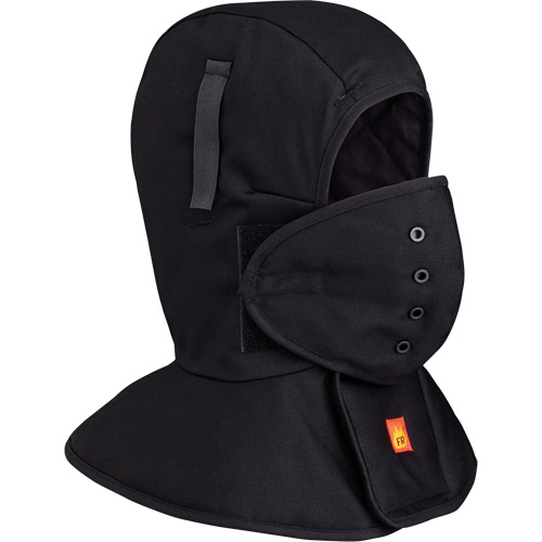 565A Flame Resistant Quilted Long Neck Hardhat Liner, Black, Cotton CSL Industriel Inc.