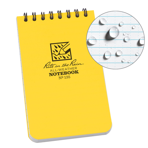 Pocket Top-Spiral Notebook, Soft Cover, Yellow, 100 Pages, 3" W x 5" L CSL Industriel Inc.