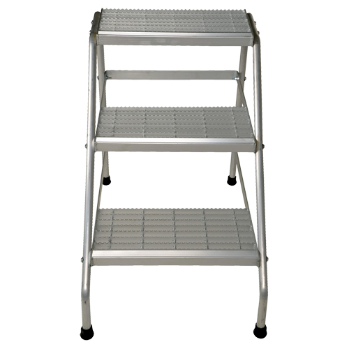 Escabeau en aluminium, 3 marches, 34-9/16" x 22-13/16" x Hauteur 30" CSL Industriel Inc.
