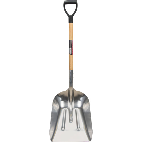 Scoop Shovel, Wood, Aluminum Blade, D-Grip Handle, 24-1/2" Length CSL Industriel Inc.