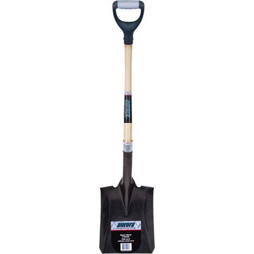 Heavy-Duty Square Shovel, Hardwood, Carbon Steel Blade, D-Grip Handle, 30" Long CSL Industriel Inc.
