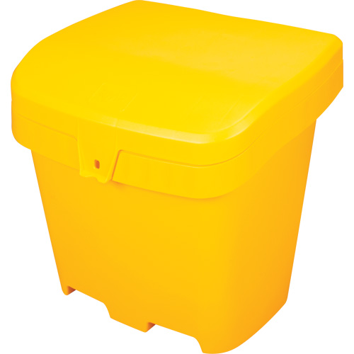 Bacs d'entreposage pour sel & sable, Avec Moraillon, 21" x 27" x 26", 4,24 pi³, Jaune CSL Industriel Inc.