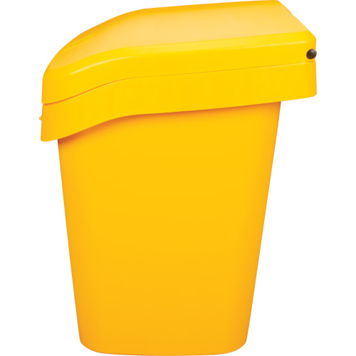 Bacs d'entreposage pour sel & sable, Avec Moraillon, 21" x 27" x 26", 4,24 pi³, Jaune CSL Industriel Inc.