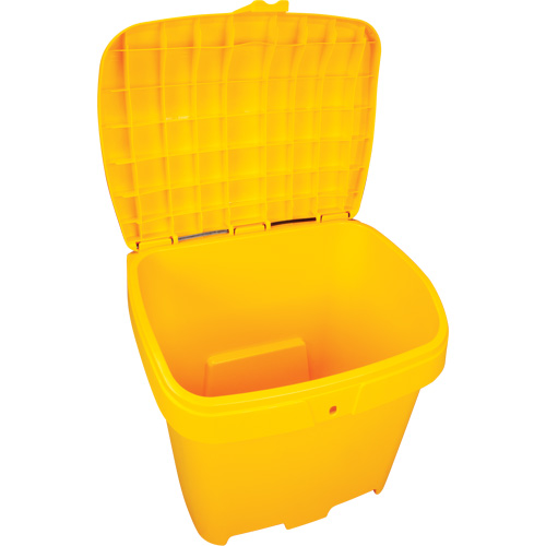 Bacs d'entreposage pour sel & sable, Avec Moraillon, 21" x 27" x 26", 4,24 pi³, Jaune CSL Industriel Inc.