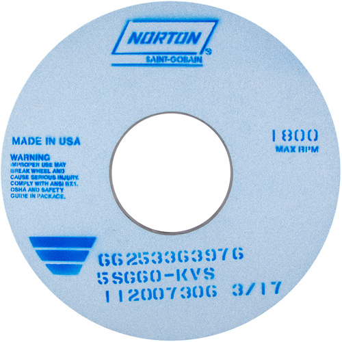 Tool Room Wheel, Type 01, Ceramic Alumina, 14" x 1" CSL Industriel Inc.