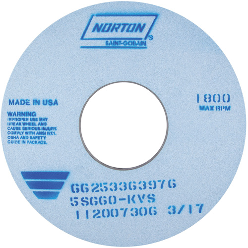 Tool Room Wheel, Type 01, Ceramic Alumina, 14" x 1" CSL Industriel Inc.