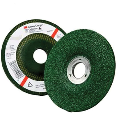 Meule &agrave; moyeu d&eacute;port&eacute; Green Corps, 4-1/2" x 1/4", Arbre 7/8", Oxyde d'aluminium, Type 27 CSL Industriel Inc.