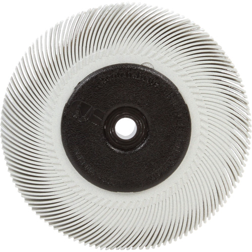 Brosse radiale en soies Scotch-Brite, C&eacute;ramique, Grain 120, 6" dia. CSL Industriel Inc.