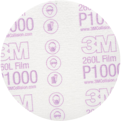 Hookit Finishing Film Disc, 5" Dia., P1000 Grit, Aluminum Oxide CSL Industriel Inc.