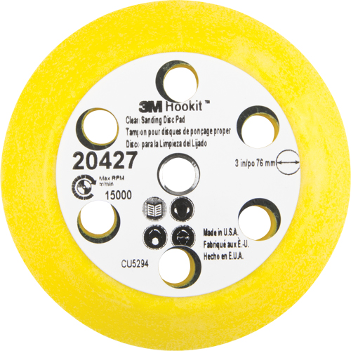 Ensemble pour disque de ponçage net Hookit, dia 3" CSL Industriel Inc.