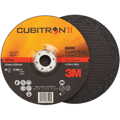 Meules &agrave; moyeu d&eacute;port&eacute; Cubitron II, 4" x 1/4", Arbre 3/8", Type 27 CSL Industriel Inc.