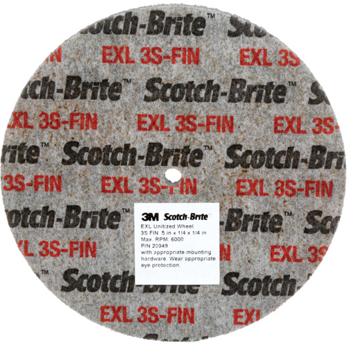 Scotch-Brite EXL Unitized Wheel, 5" x 1/4", 1/4" Arbor, Fine Grit, Silicon Carbide CSL Industriel Inc.