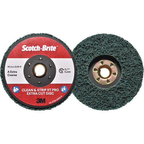 Scotch-Brite Clean & Strip XT Pro Extra Cut Disc, 4-1/2" Dia., Extra Coarse Grit, Aluminum Oxide CSL Industriel Inc.