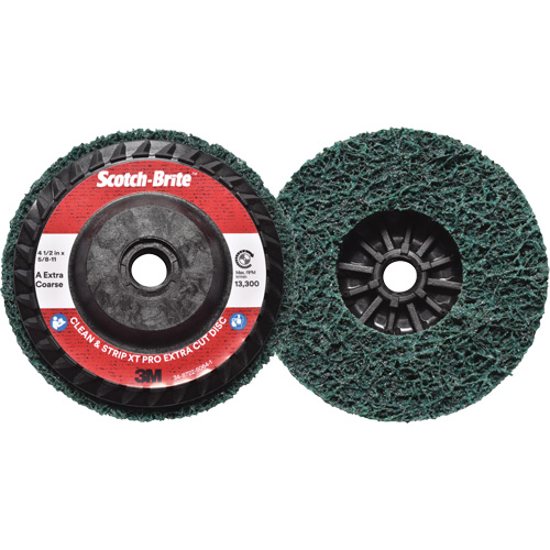 Disque extra coupe  Clean and Strip  XT Pro Scotch-Brite, 4-1/2" dia., Grain Extra grossier, Oxyde d'aluminium CSL Industriel Inc.