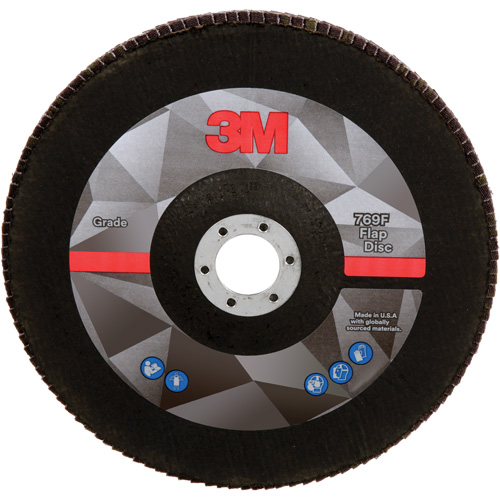 Disque &agrave; lamelles &agrave; changement rapide 769F, 7" x 7/8", Type 27, Grain 60+, Oxyde d'aluminium/C&eacute;ramique CSL Industriel Inc.