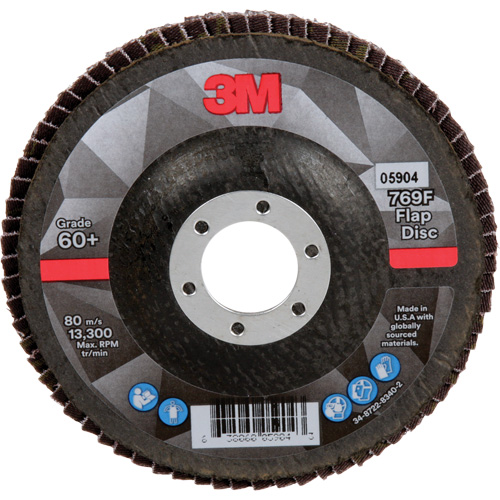 769F Quick Change Flap Disc, 4-1/2" x 7/8", Type 27, 60+ Grit, Ceramic CSL Industriel Inc.