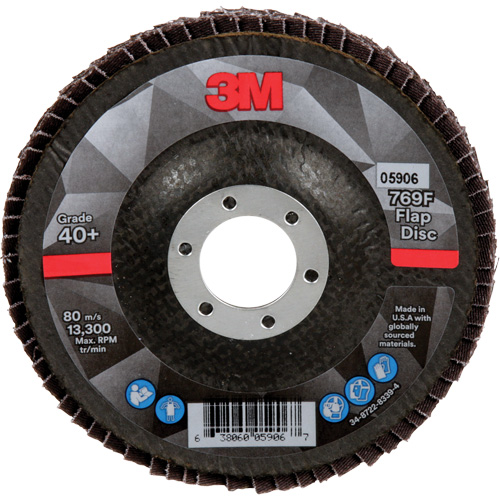 769F Quick Change Flap Disc, 4-1/2" x 7/8", Type 29, 40+ Grit, Ceramic CSL Industriel Inc.