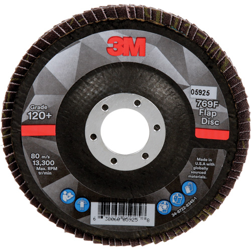 769F Quick Change Flap Disc, 4-1/2" x 7/8", Type 29, 120+ Grit, Ceramic CSL Industriel Inc.