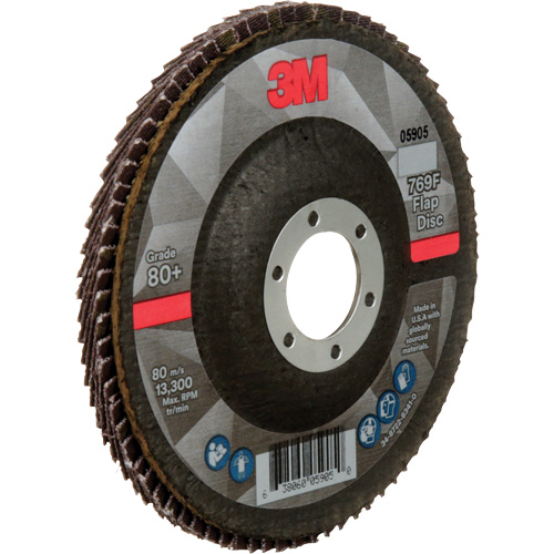 769F Quick Change Flap Disc, 4-1/2" x 7/8", Type 27, 80+ Grit, Ceramic CSL Industriel Inc.