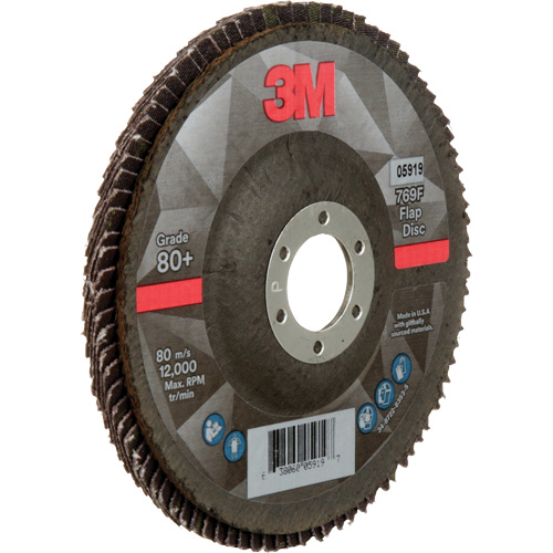 769F Quick Change Flap Disc, 5" x 7/8", Type 27, 80+ Grit, Ceramic CSL Industriel Inc.