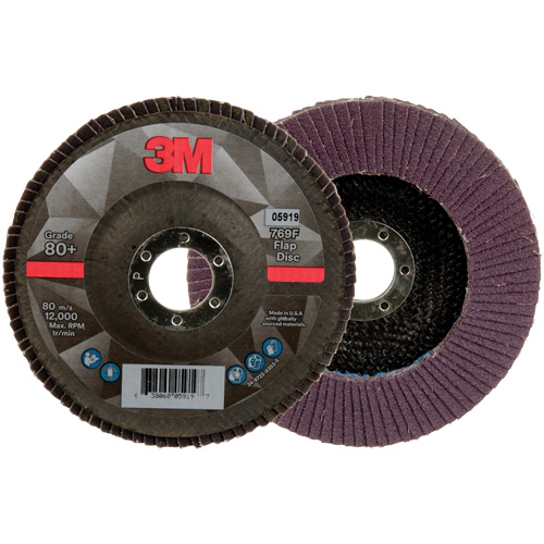 769F Quick Change Flap Disc, 5" x 7/8", Type 27, 80+ Grit, Ceramic CSL Industriel Inc.