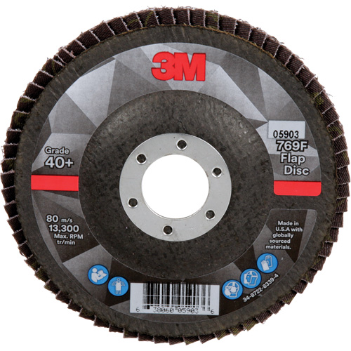 Disque &agrave; lamelles &agrave; changement rapide 769F, 4-1/2" x 7/8", Type 27, Grain 40+, C&eacute;ramique CSL Industriel Inc.