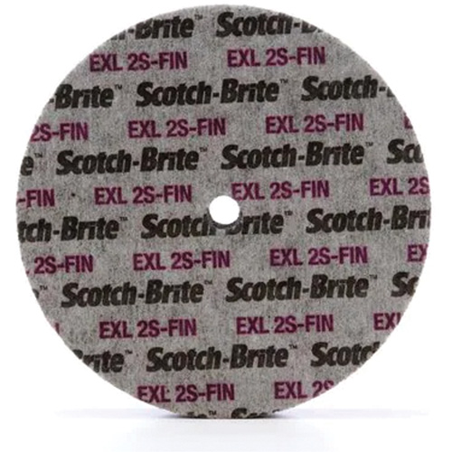 Meule unitaris&eacute;e EXL Scotch-Brite, 6" x 1/4", Arbre de 1/4", Grain de Fin, Carbure de silicium CSL Industriel Inc.