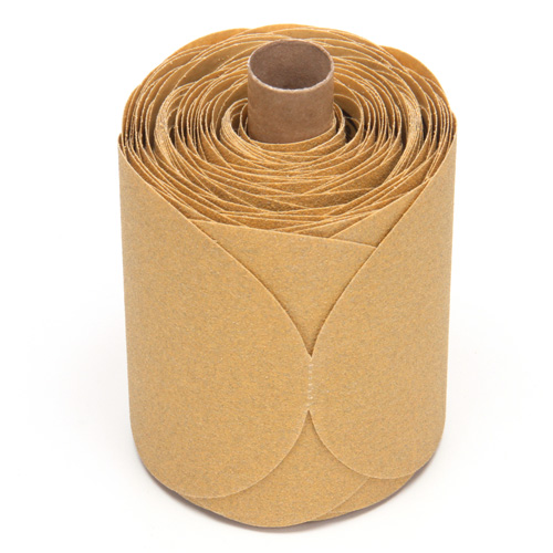Rouleau de disques dor&eacute;s 216U Stikit, Oxyde d'aluminium, 5" la x 52' lo, Grain P80 CSL Industriel Inc.