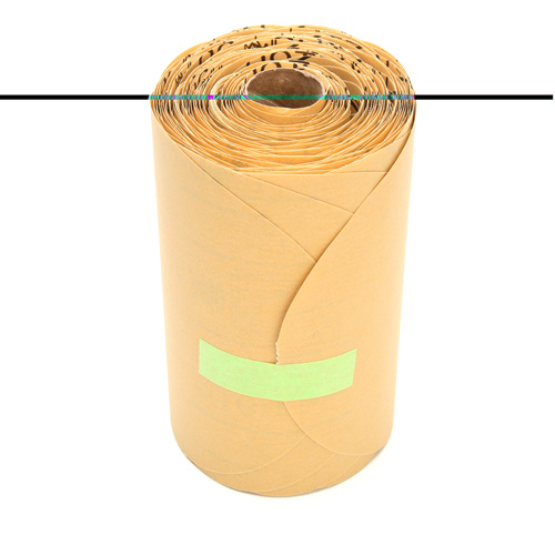 Rouleau de disques dor&eacute;s 216U Stikit, Oxyde d'aluminium, 6" la x 87' lo, Grain P400 CSL Industriel Inc.