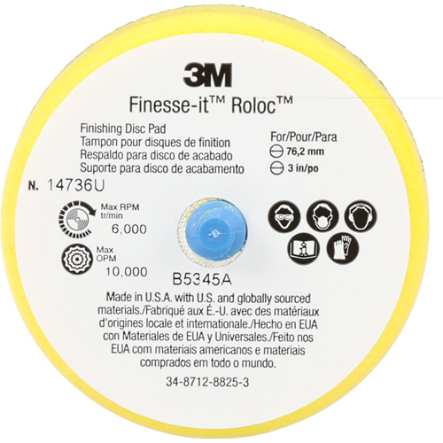 Finesse-it Roloc Finishing Disc Pad, 3" Dia. CSL Industriel Inc.